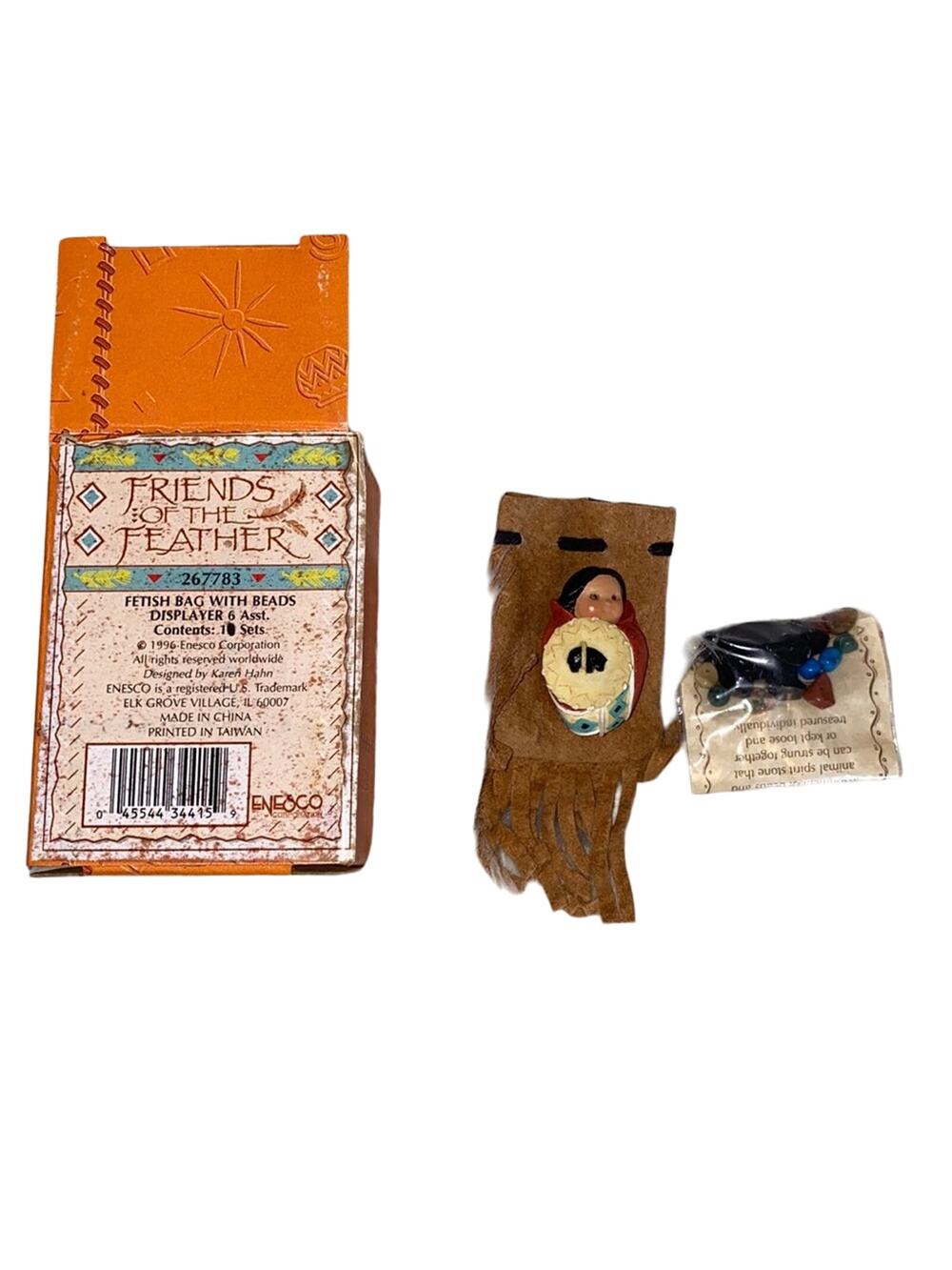 Friends of the Feather Fetish Bag with Bear Beads